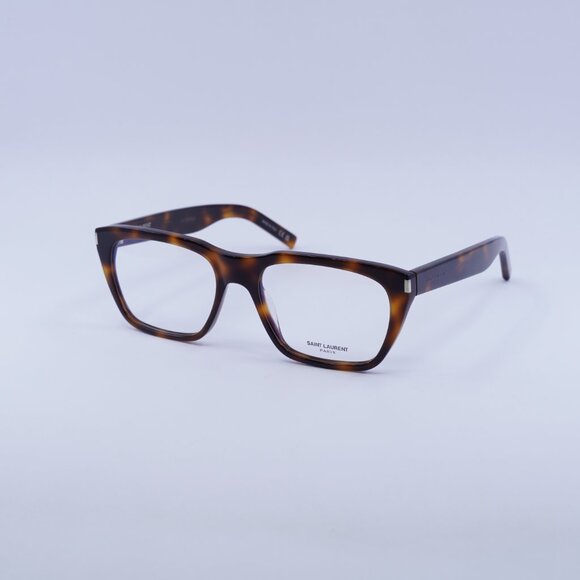 Saint Laurent SL598OPT 003 Eyeglasses Havana 56mm Rectangle Frame - Picture 6 of 12